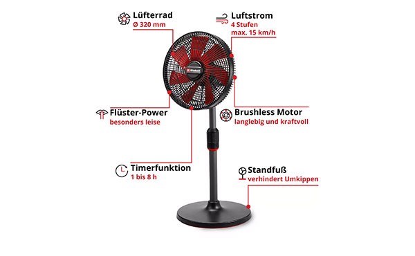 Einhell Akku-Ventilator GE-CF 18/320 P Li-Solo 3408071