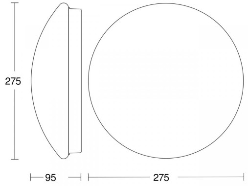 Preview: Steinel Innenleuchte RS 16 L, Wandleuchte, Deckenleuchte, 360° Bewegungsmelder, 3-8 m Reichweite,E 27, Max. 60 Watt Standard Sensor, E27 Fassung, Glashaube 7380