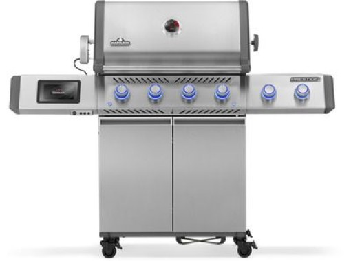 Napolein Gasgrill Prestige PRO 500 Edelstahl, inkl. Drehspieß, 4 Nrenner, PRO500VXRSIBPSS-DE