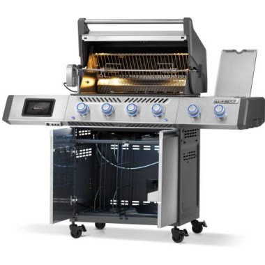 Preview: Napolein Gasgrill Prestige PRO 500 Edelstahl, inkl. Drehspieß, 4 Nrenner, PRO500VXRSIBPSS-DE