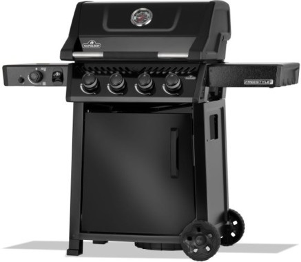 Preview: Napoleon Gasgrill Freestyle PRO 425, 4 Hauptbrenner, SIZZLE ZONE und Tür, schwarz, FP425DSIBPK-1-DE