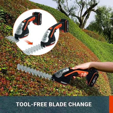 WORX 3-in-1 Gras- und Strauchschere ZEN, Solo WG801E.9