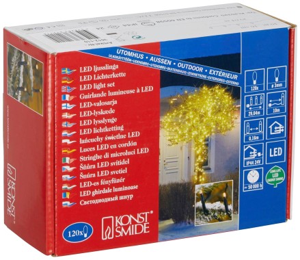Kontsmide Lichterkette, 120 Lichter, warm-weiß, 29,04 m, 3612-110 3