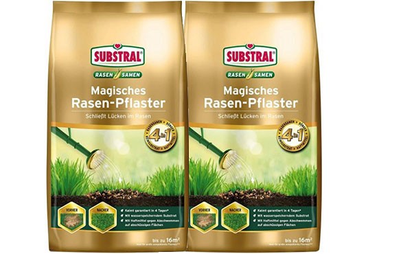 2x Substral Magisches Rasen-Pflaster 3in1 3,6 kg 87661