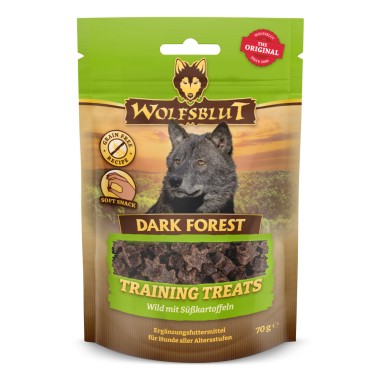 Wolfsblut Training Treats, Dark Forest, Wild mit Süßkartoffeln, 70 g, WB785193