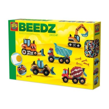 SES Creative Bügelperlen-Set -  Baufahrzeuge, 06206