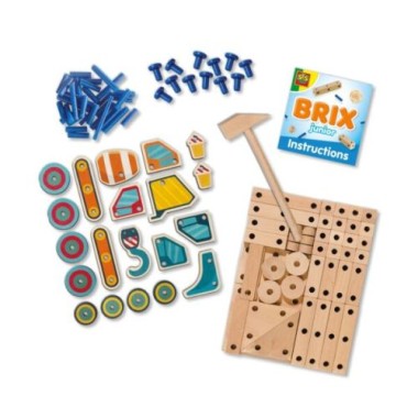 Preview: SES Creative Brix Junior - Konstruktionsset Baufahrzeuge, 14071