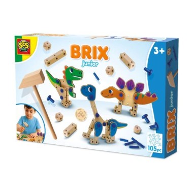 SES Creative Brix Junior - Konstruktionsset Dinos, 14072
