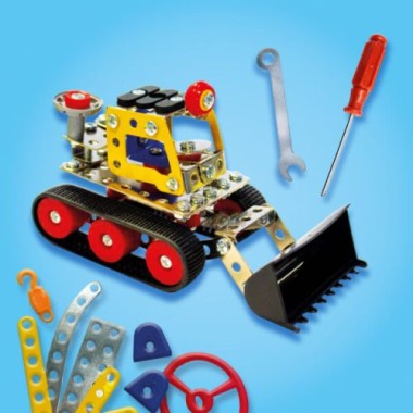 SES Creative Creator Metall-Bausatz – Baufahrzeuge 3 in 1, 14269