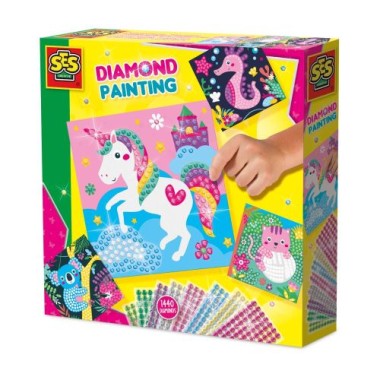 SES Creative Diamanten Mosaike – Fröhliche Tiere, 14701