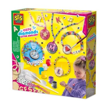 SES Creative Easy diamonds – Buchstaben Schmuck, 14703