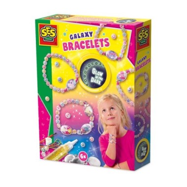 SES Creative Glow in the Dark Armbänder Galaxy, 14761