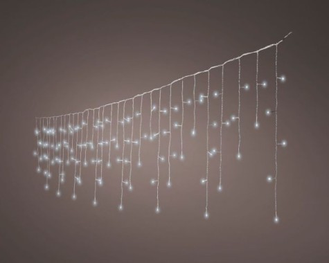 Lumineo LED Twinkle Iciclelight aussen 259L weiß, 494827