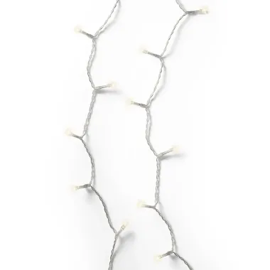 Preview: Lumineo LED Durawise Ricelight Lichterkette Batterie, 48 LED, 350 cm, transparent-warm, 497188