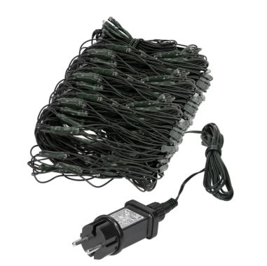 Preview: Koopman LED Lichternetz, 3x1,5m, 320 LEDs, Warmweiß, Indoor & Outdoor, AX8401310