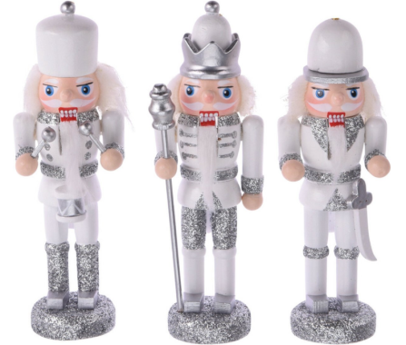 Koopman Hängedeko Nussknacker 12cm, 3er Set, DH8044320