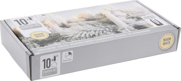 Preview: Koopman LED-Baumkerzen 10er-Set mit Timer, AX2001000