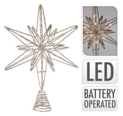 Preview: Koopman Tannenbaumspitze LED 33cm, AMZ103070