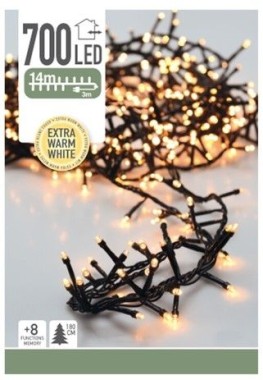 Preview: Koopman Clusterlichterkette 700LED, 14m, warmweiß, AX8560320