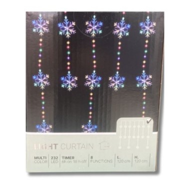 Koopman LED Vorhang bunt, 120x120cm, 232 LEDs, AVX100670