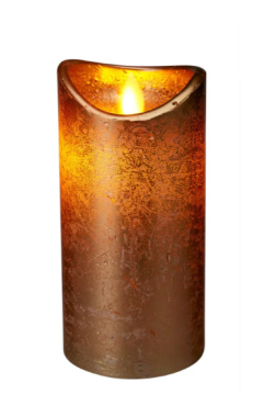 Koopman Ledkerze Gold, 7,5 x 15 cm, realistic, AX5442220