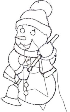 Koopmann Schneemann 90cm 326Led, AXT100010