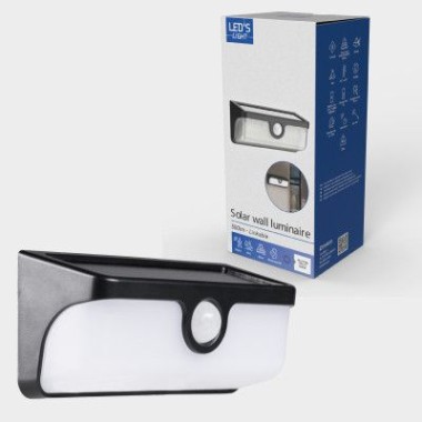Verbindbare LED-Solar-Wandleuchte, IP65 Sensor, Bluetooth, 300423
