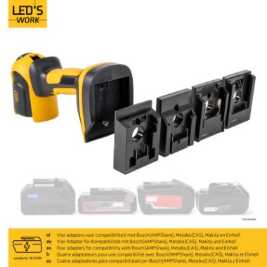 LEDs Work Akku-Arbeitsleuchte für Elektrowerkzeuge, 18V 500lm - 300816 6