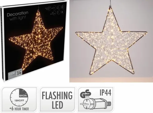 Preview: LED Stern 56cm extra warmweiß, 56cm, AMZ143970