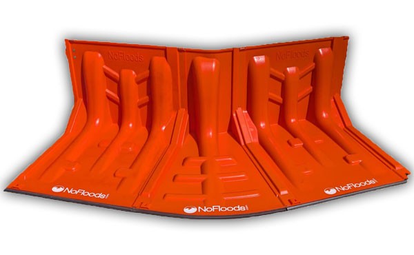 NoFloods EasyWall ABS-Barrier Außeneckmodul T50-OU BW-DO43
