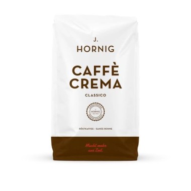 J. Hornig Caffè Crema Classico Kaffee ganze Bohne 1 kg, kräftig, Espresso, 1737
