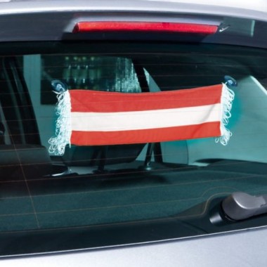Preview: Wm Fanartikel Auto Fanschal Österreich, 9x45cm, 18648