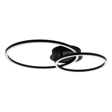 EGLO LED Deckenleuchte Palmaves 2, 56x39cm, 1600lm, 3000K, 75554