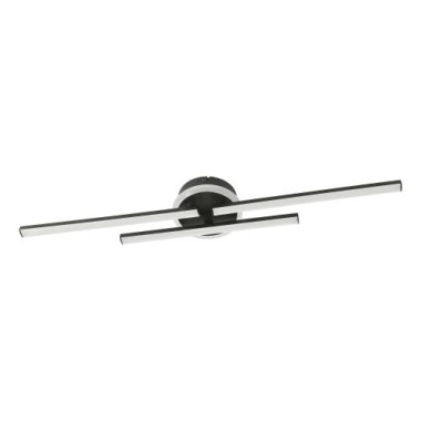 EGLO LED-Deckenleuchte dimmbar Schwarz 2500lm 4000K - Vascella 1, 75823