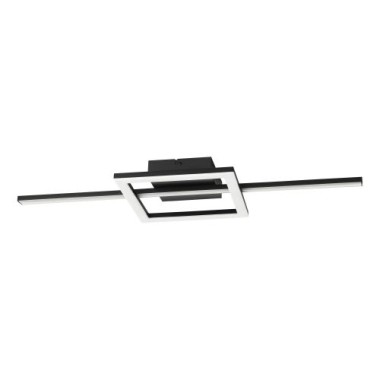 EGLO LED Deckenleuchte CCT 66cm schwarz 2600lm - Agostino, 75916