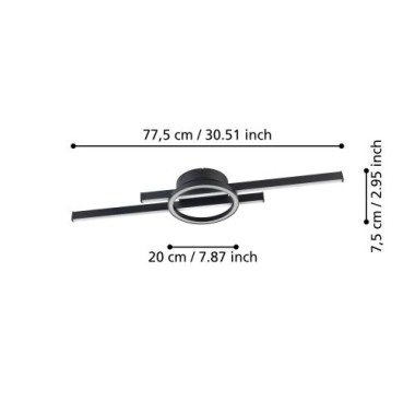 EGLO LED Deckenleuchte CCT dimmbar 2850lm - Gambulaga, 75969