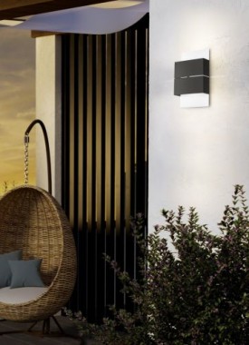 Preview: EGLO LED Außen-Wandlampe Kibea, IP54, 15cm, 460lm, 3000K, 93254