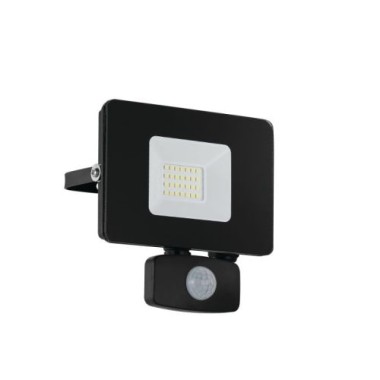 EGLO LED Außenwandleuchte IP44 Sensor schwarz Faedo 3, mit Sensor, 97461