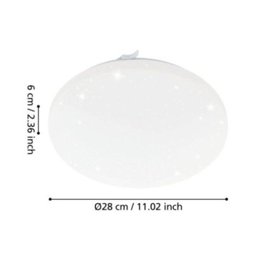 Preview: EGLO LED Sternenhimmel Lampe Ø28cm 1100lm 3000K Frania-S, 97877