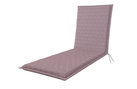 Doppler Liegeauflage Sunlounge Art,  Fischgräten Lila, 195x60x6cm, Polyester&Baumwolle, 5142914043