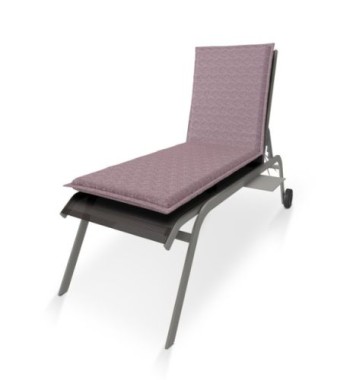 Preview: Doppler Liegeauflage Sunlounge Art,  Fischgräten Lila, 195x60x6cm, Polyester&Baumwolle, 5142914043