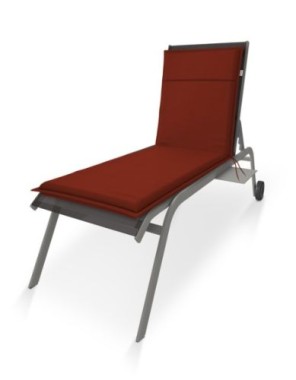 Preview: Doppler Auflage Sunlounge Life Rot, 195x60x4cm, 5147595352