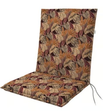 Doppler Auflage Niedriglehner Living, Braune Blätter, 100x48x6cm, 5112156110