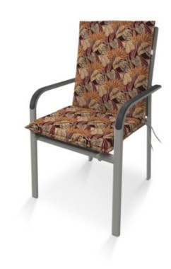 Preview: Doppler Auflage Niedriglehner Living, Braune Blätter, 100x48x6cm, 5112156110