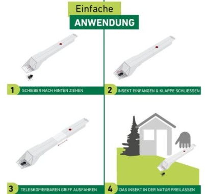 Windhager Spinnen- und Insektenfänger Easycatch, Weiß, 03267