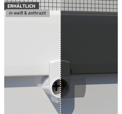 Windhager Insektenschutz Vorreiber-Set Fenster, Fliegengitter-Zubehör, Insektenschutz Ersatzteile, Spannrahmen Fenster, inkl. Schrauben, einfache Montage, 4 Stk., anthrazit 04539