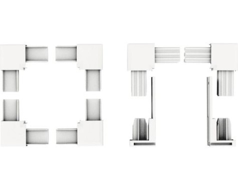 Preview: IS Plus Eckverbinder Fenster + weiss  04542