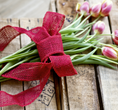 Preview: Jute DekoBand 5 cm x 10 m rot 06881