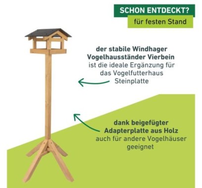 Windhager Vogelfutterhaus Steinplatte, 07676