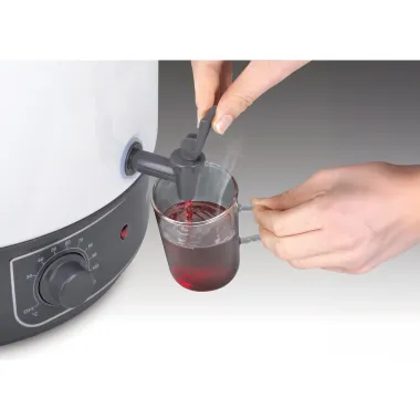 Preview: Silva Heißgetränkeautomat HG-E 1800W, Volumen 30L, Auslaufhahn, weiß, 415013